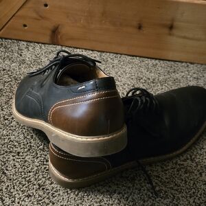 Elegant Two-Tone Leather Oxfords
